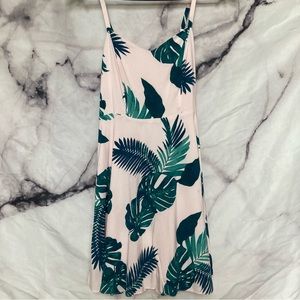 Tropical Print Sundress - adjustable straps